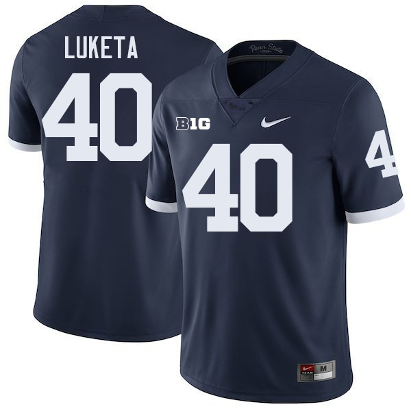 Jesse Luketa Penn State Jersey,PSU Nittany Lions #40 Jesse Luketa Football Uniforms-Retro